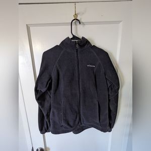 Columbia Soft Teddy Zip Up High/turtle Neck Sweater Jacket